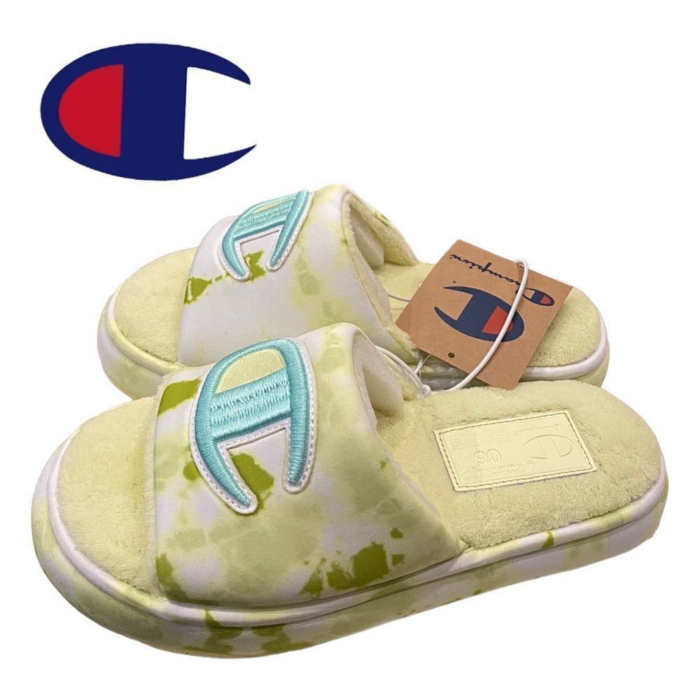 NEW Champion Lemon Cloud Dye Women's Slippers 6 7 8
